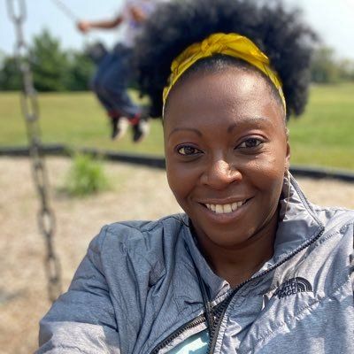 Wanda Bowles having fun at the park
